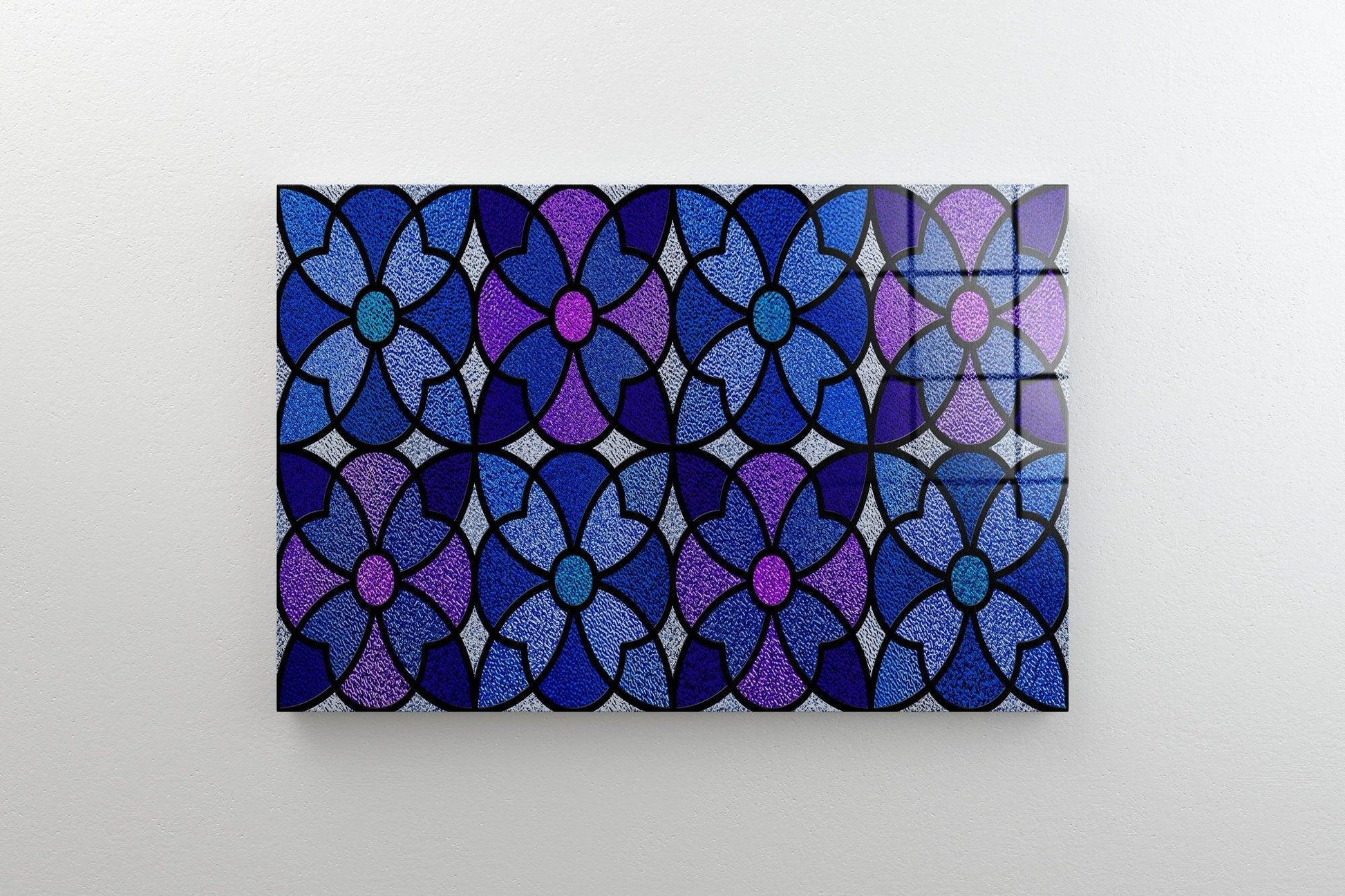 Abstract blue resin glass wall art | Canvas Stained Glass painting, Abstract blue decor, Architecture Project, Stained Glass Sketch