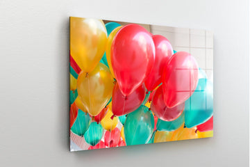 Abstract Canvas Art, Rainbow Art, Colorful Wall Art, Air Balloons Poster, Balloons Wall Art, Up Movie Canvas, Balloons wall poster, rainbow