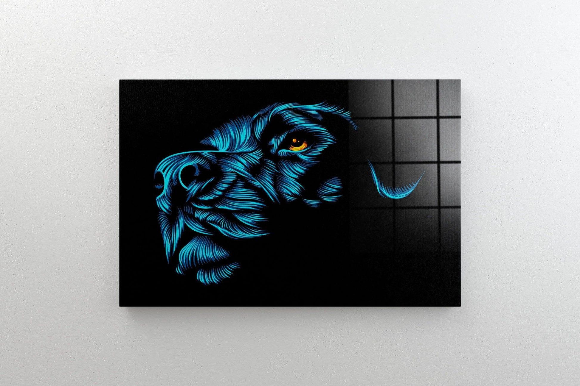 abstract lion glass wall art| Lion Wall Art, Lion Poster, Animal Wall Art, Animal Poster, Animal Canvas, Animal wall decor, animal glass art