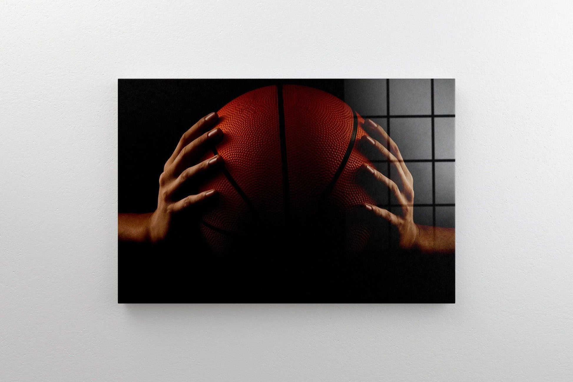 Basketball Canvas wall art| Vintage Basketball Ball,  Basketball Wall Art, sport wall art, sport glass wall art, Basketball Canvas