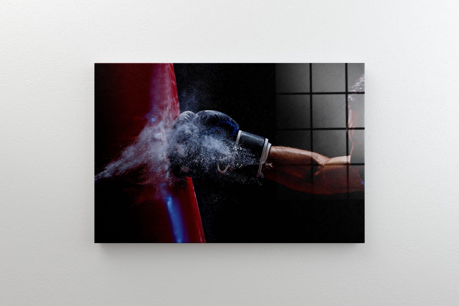 Boxing glass wall art | glass wall art Motivational Wall Art, Sports glass Art, Boxing Poster art print, male sport wall art, gift for him,