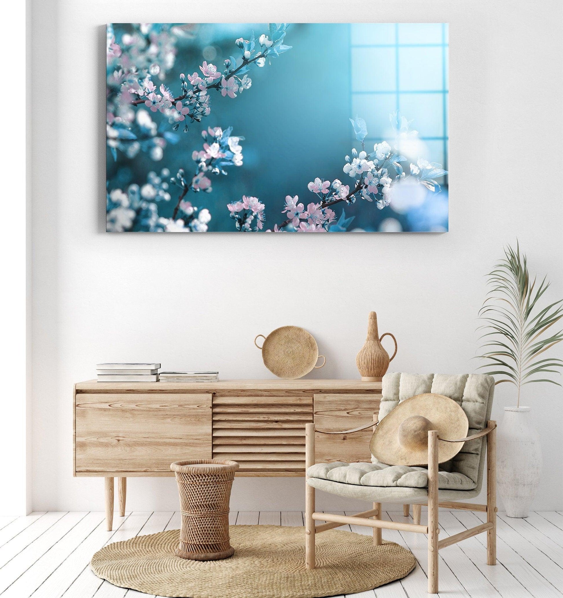 Cherry Blossom Tree wall decor| Canvas Wall Set, Home Decor For Him For Her Gift, canvas wall art, Cherry Blossom canvas wall art, Spring - TrendiArt