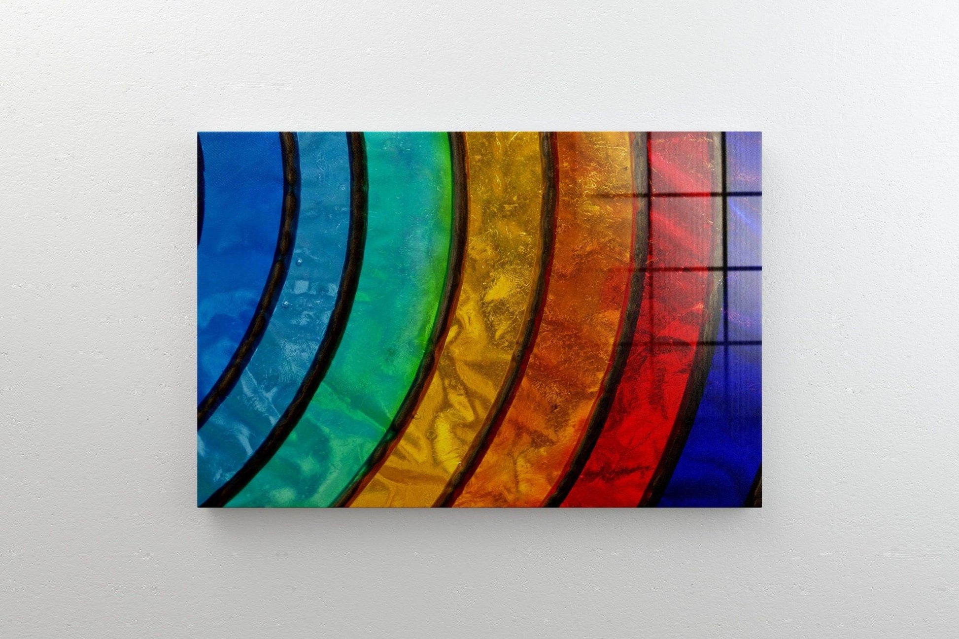 Colored Glasses Wall Art| Colored Glasses Canvas Art, colored Tempered Glass Decor, colored glass art, abstract wall art, rainbow wall art