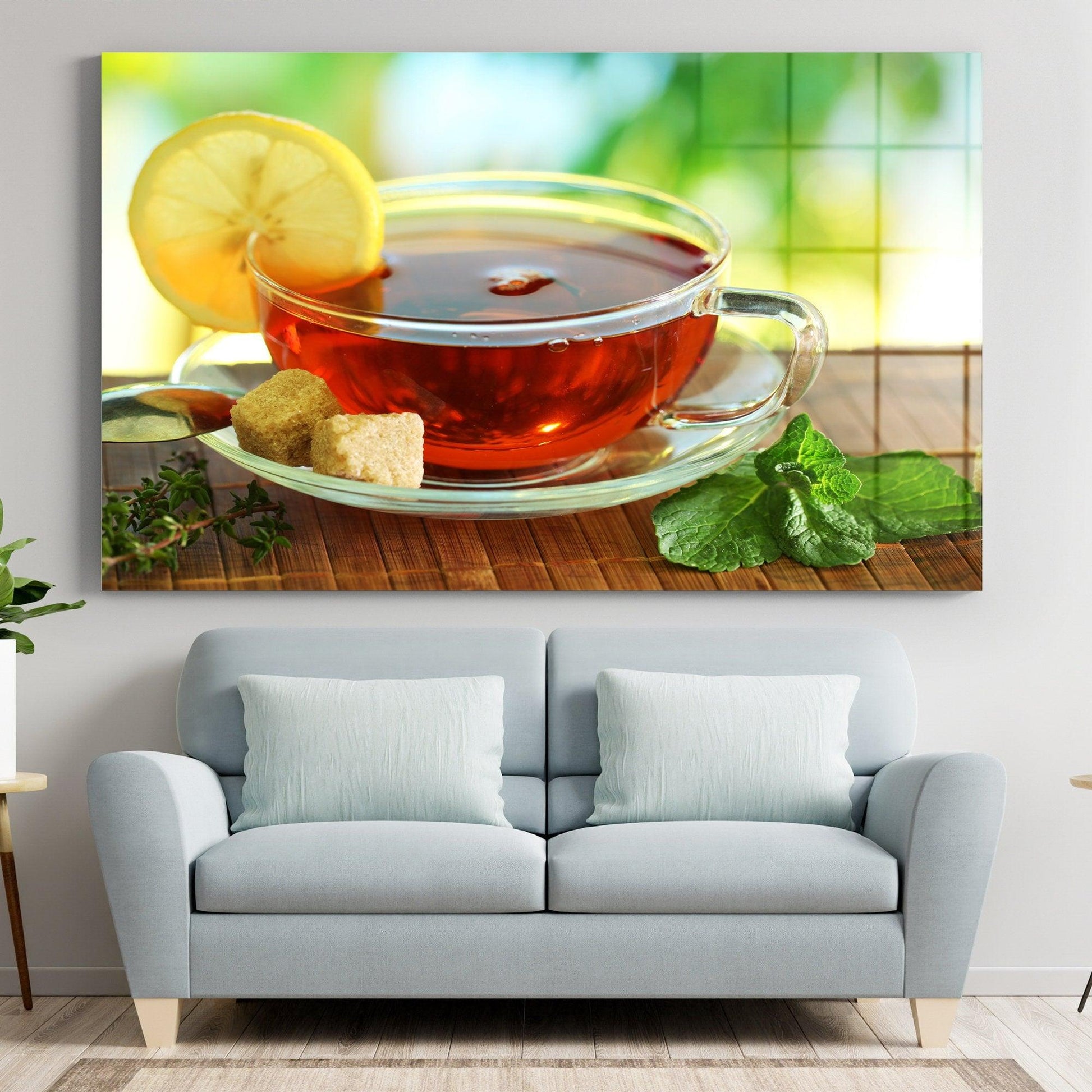 Tea Cups Wall Art | Vertical Wall Hanging
