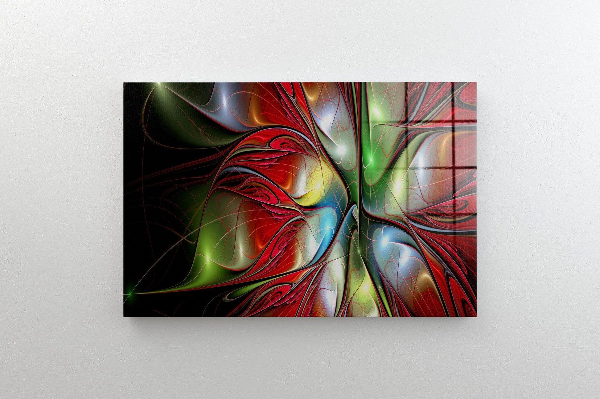 Fantasy flower Glass Wall Art| Panoramic Wall Art, Glass Printing, Panoramic Print, room decor, graduation gifts, minimalist canvas wall art