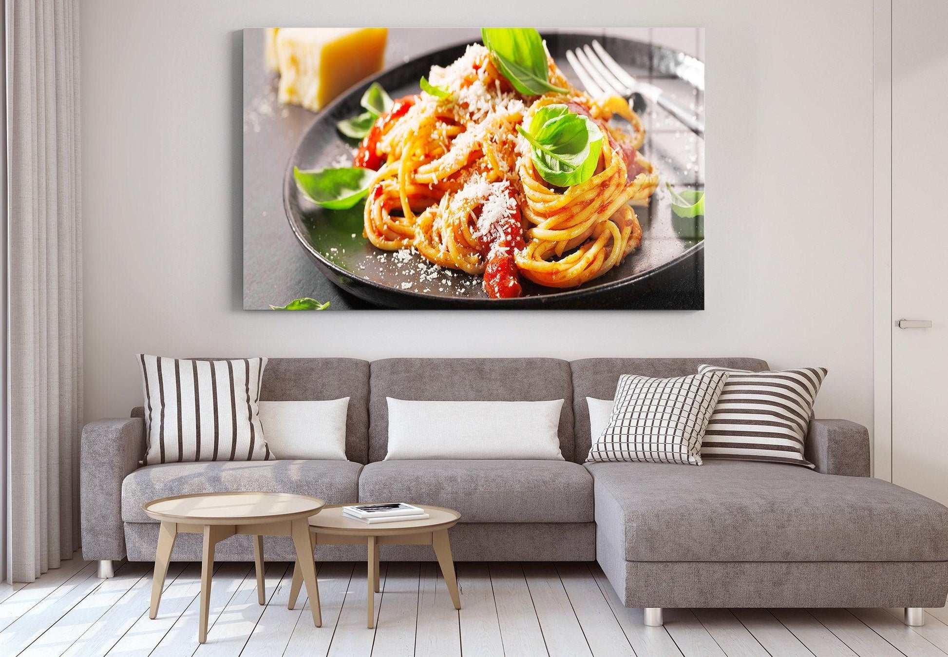 Colorful Pasta Wall Decor, Restaurant Decor, Kitchen Decor, Food Multi  Panel, Canvas Set, Split Art, Trendy Wall Decor, Kitchen Canvas Art 