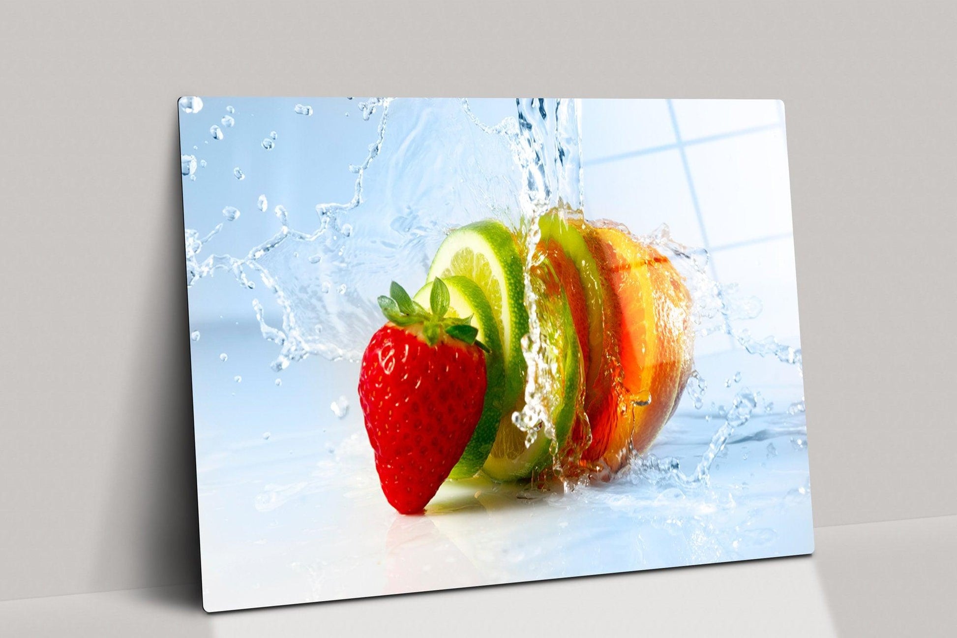 fruit slice canvas wall art | fruit tempered glass wall Art, extra Large Wall Art, Restaurant art, Kitchen Art, Kitchen Print