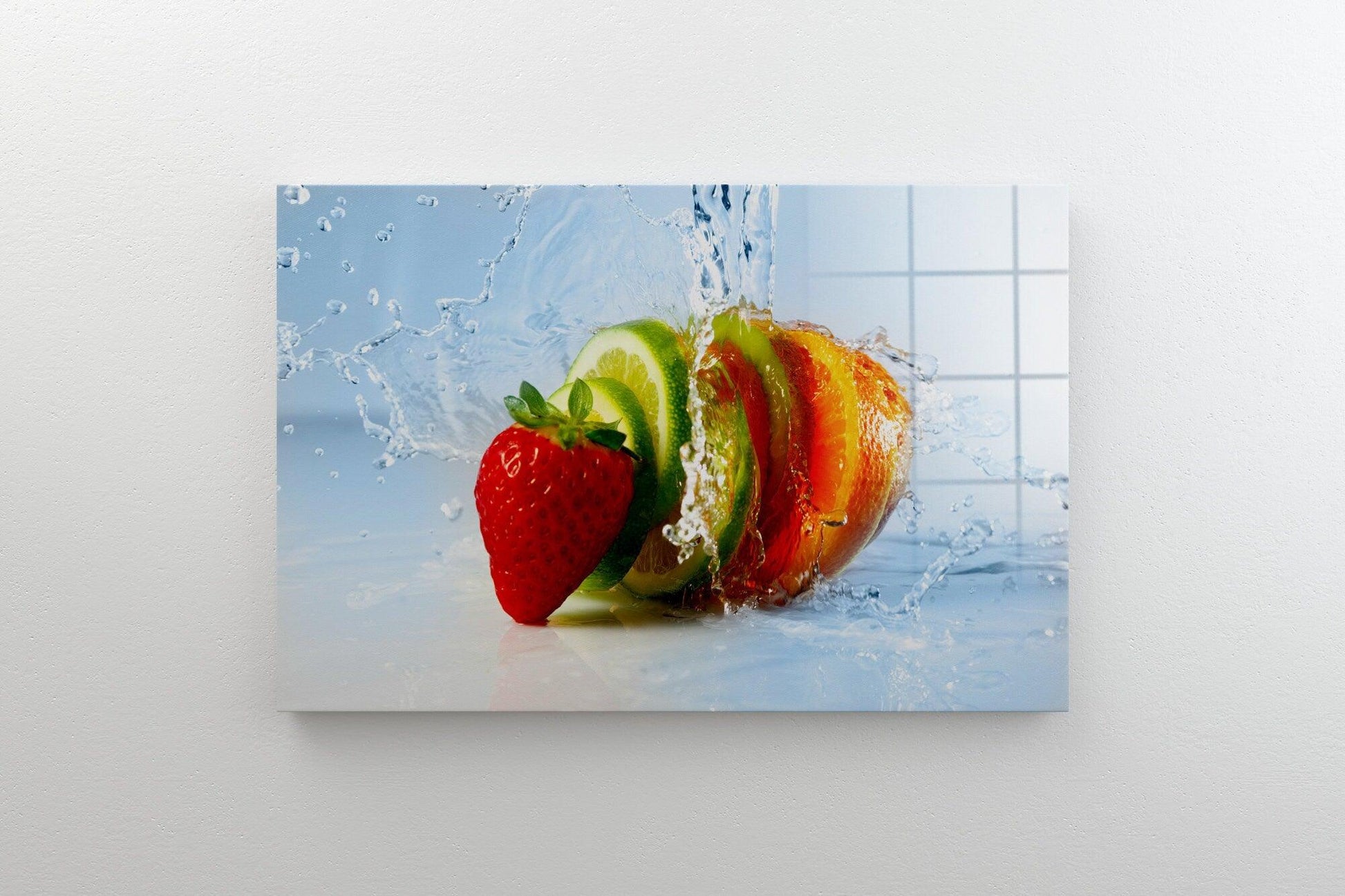 fruit slice canvas wall art | fruit tempered glass wall Art, extra Large Wall Art, Restaurant art, Kitchen Art, Kitchen Print