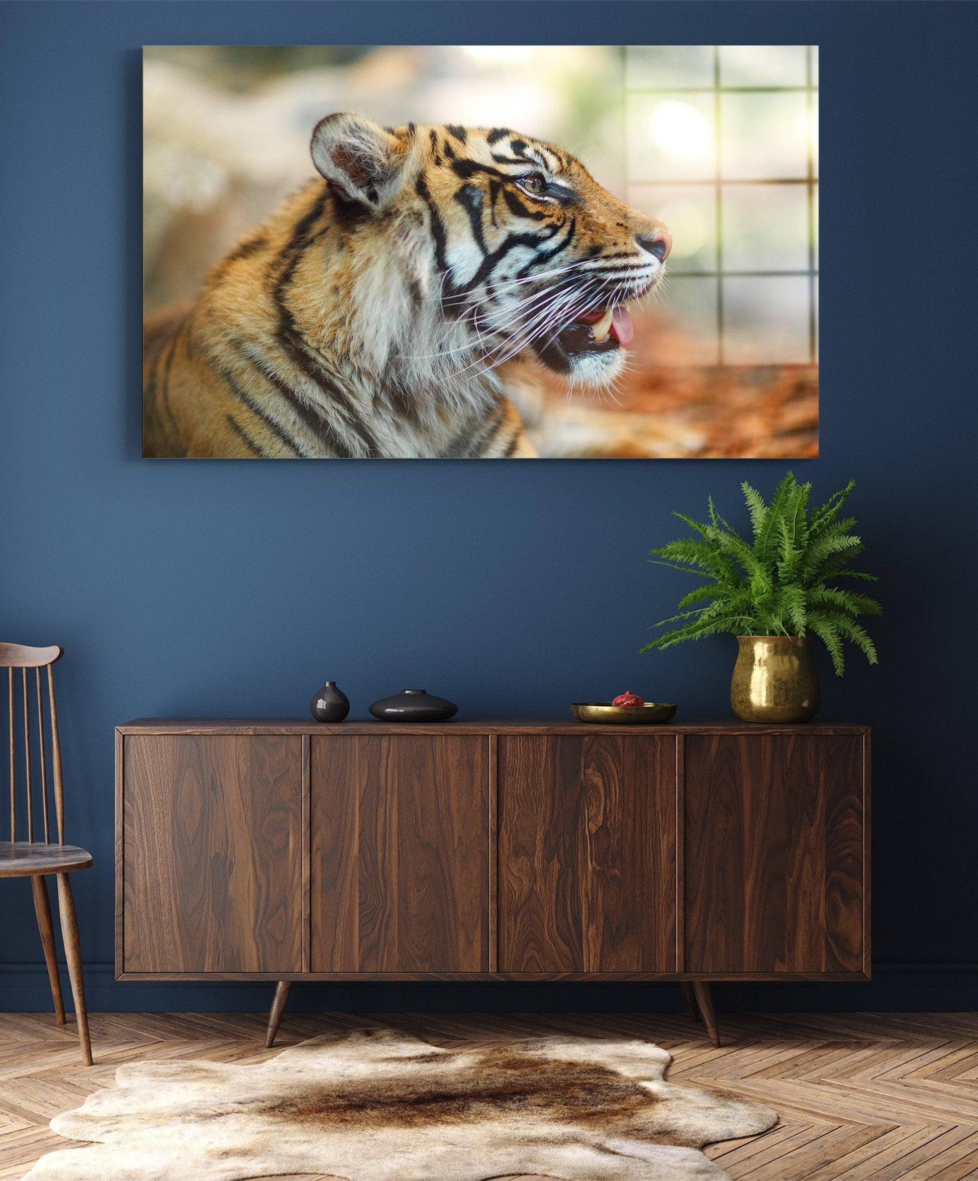 Leopard Glass Printing Wall Art | Modern Decor Ideas For House, leopard wall art, leopard glass wall art, animal poster, wild animal poster - TrendiArt