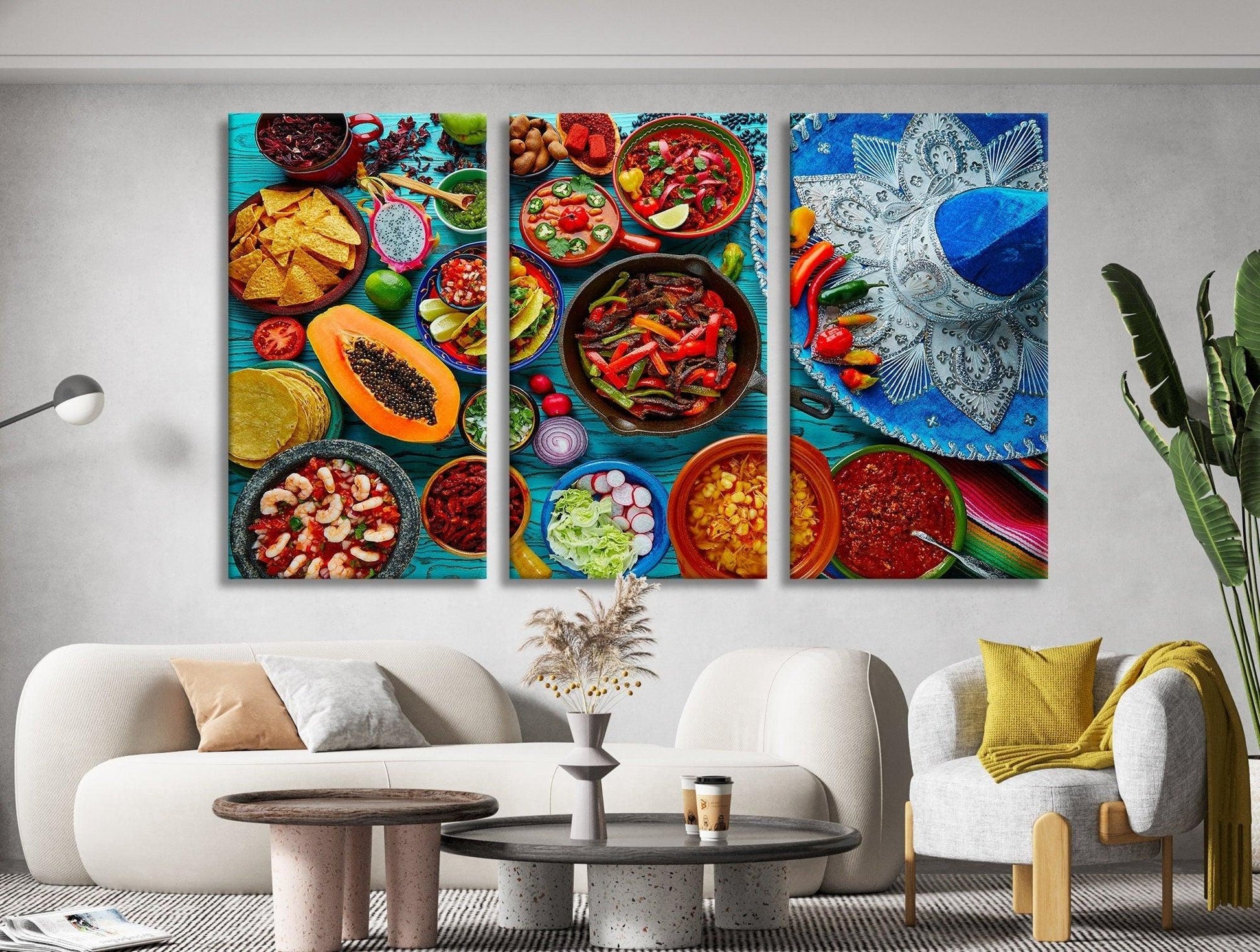 Mexican Food wall art| kitchen wall art, canvas wall art, kitchen canvas, kitchen Wall Decor Art, food canvas, wall hanging, colorful canvas