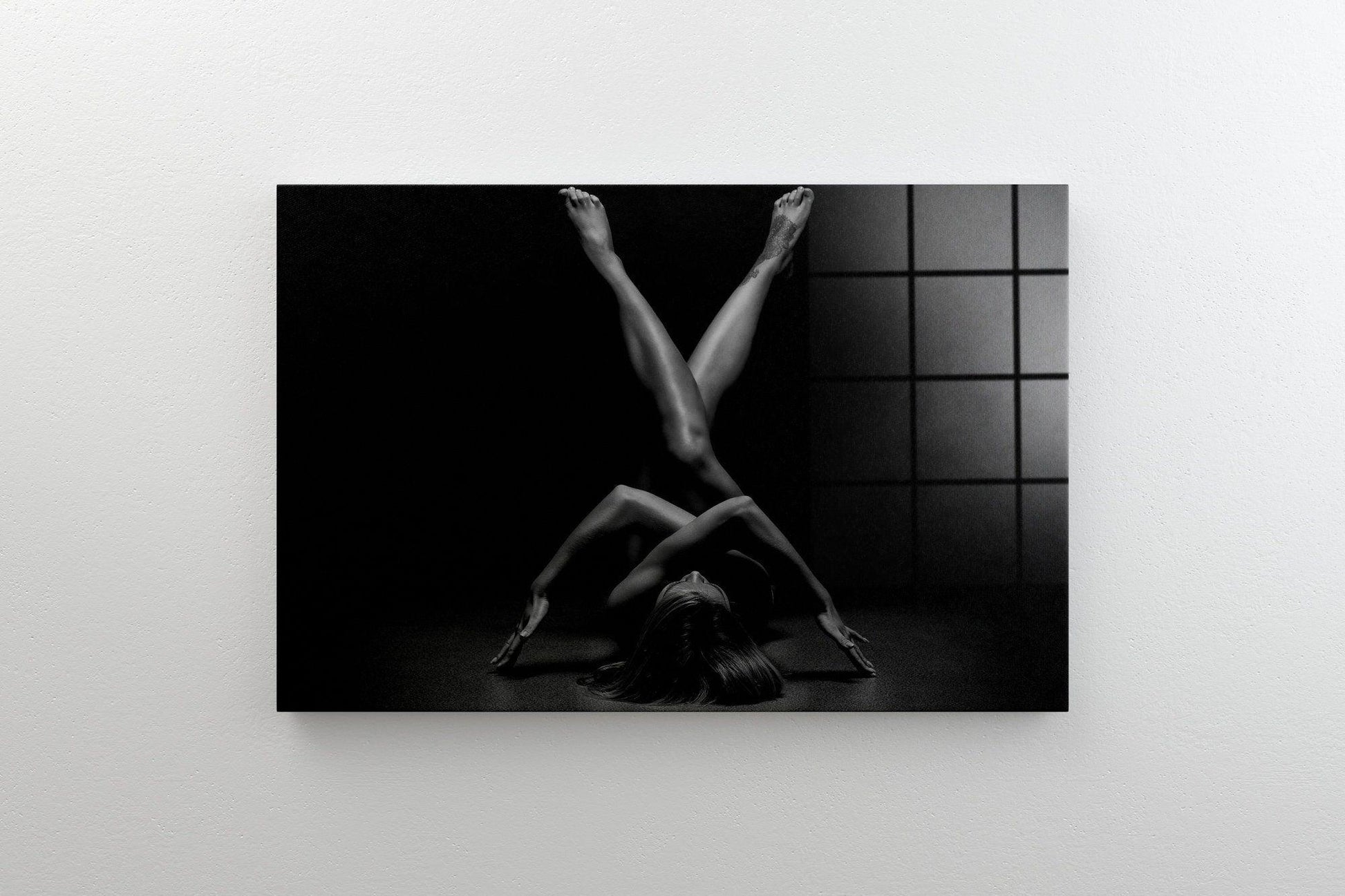 Nude Photography Tempered Glass Wall Art | Christmas Gift, glass wall art modern, gift for her, nuded girl uncensored, female nudes photos