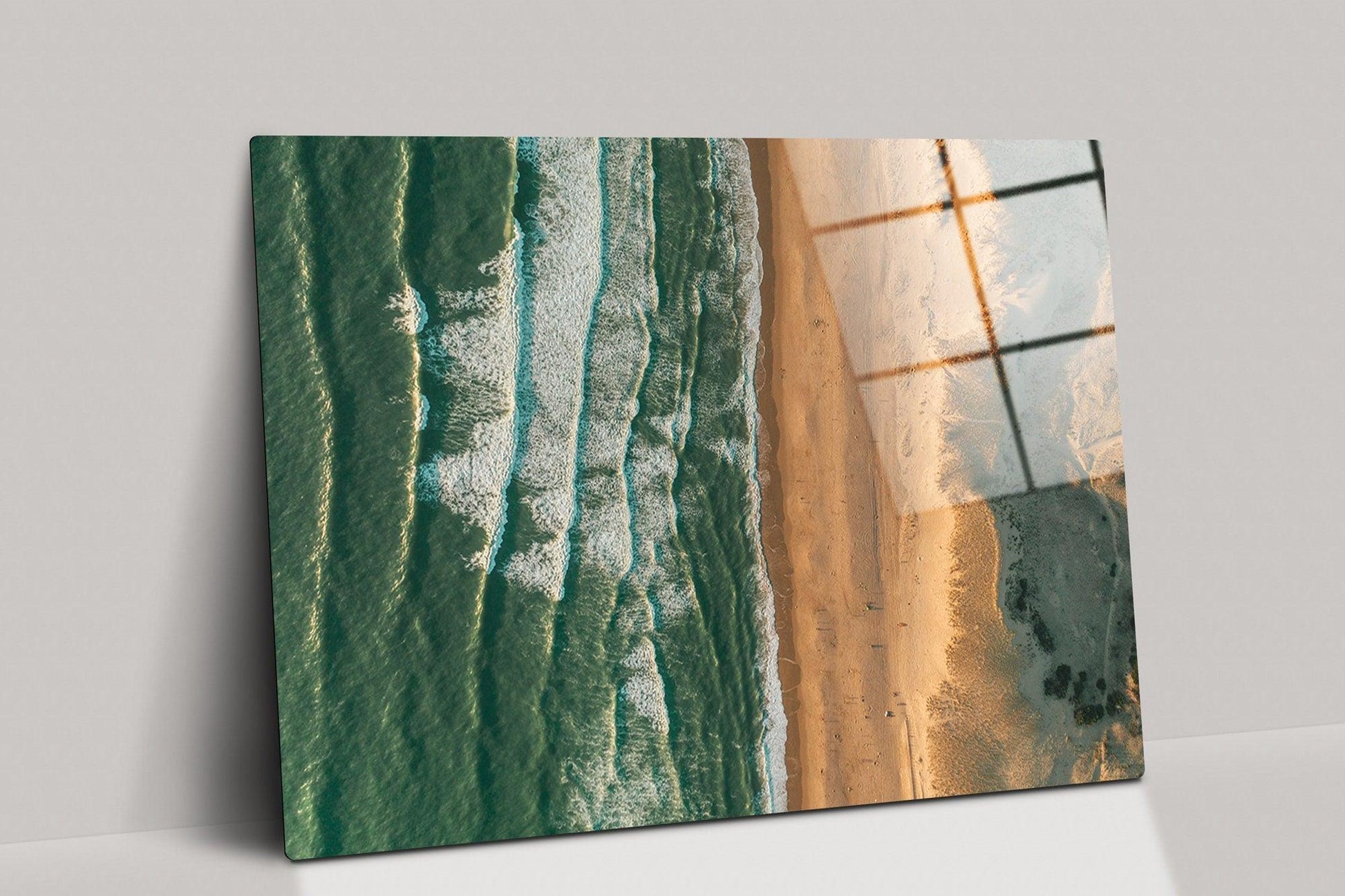 ocean glass Wall Art |custom glass printing wall art, ocean waves abstract, Canvas Coastal Beach, scenery canvas art, beach ocean, beach art
