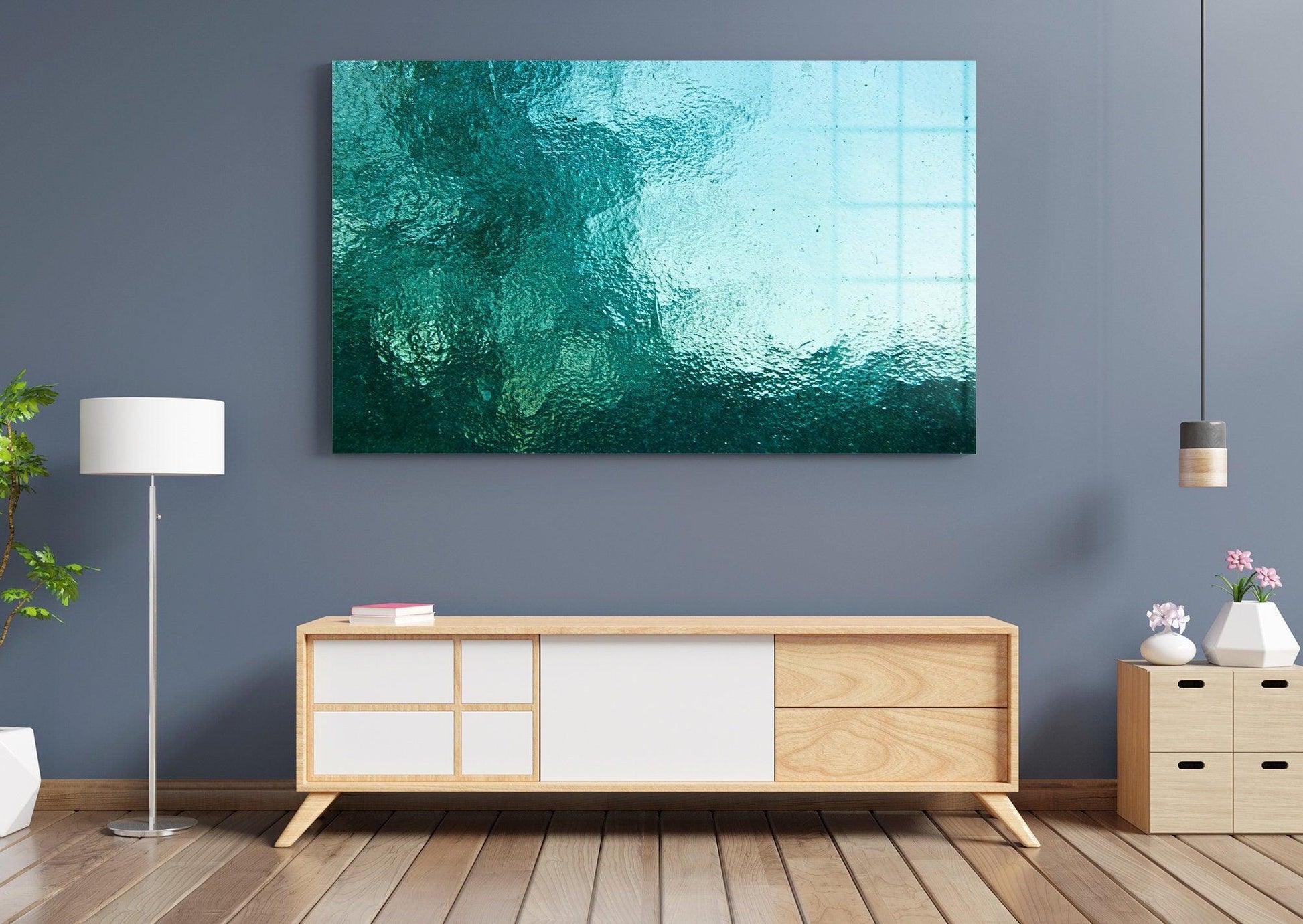 Ocean Glass Wall Art| Ocean Water, Interior Design Idea Ocean wall art, water canvas wall art, collage canvas, nature poster, sea ocean art - TrendiArt