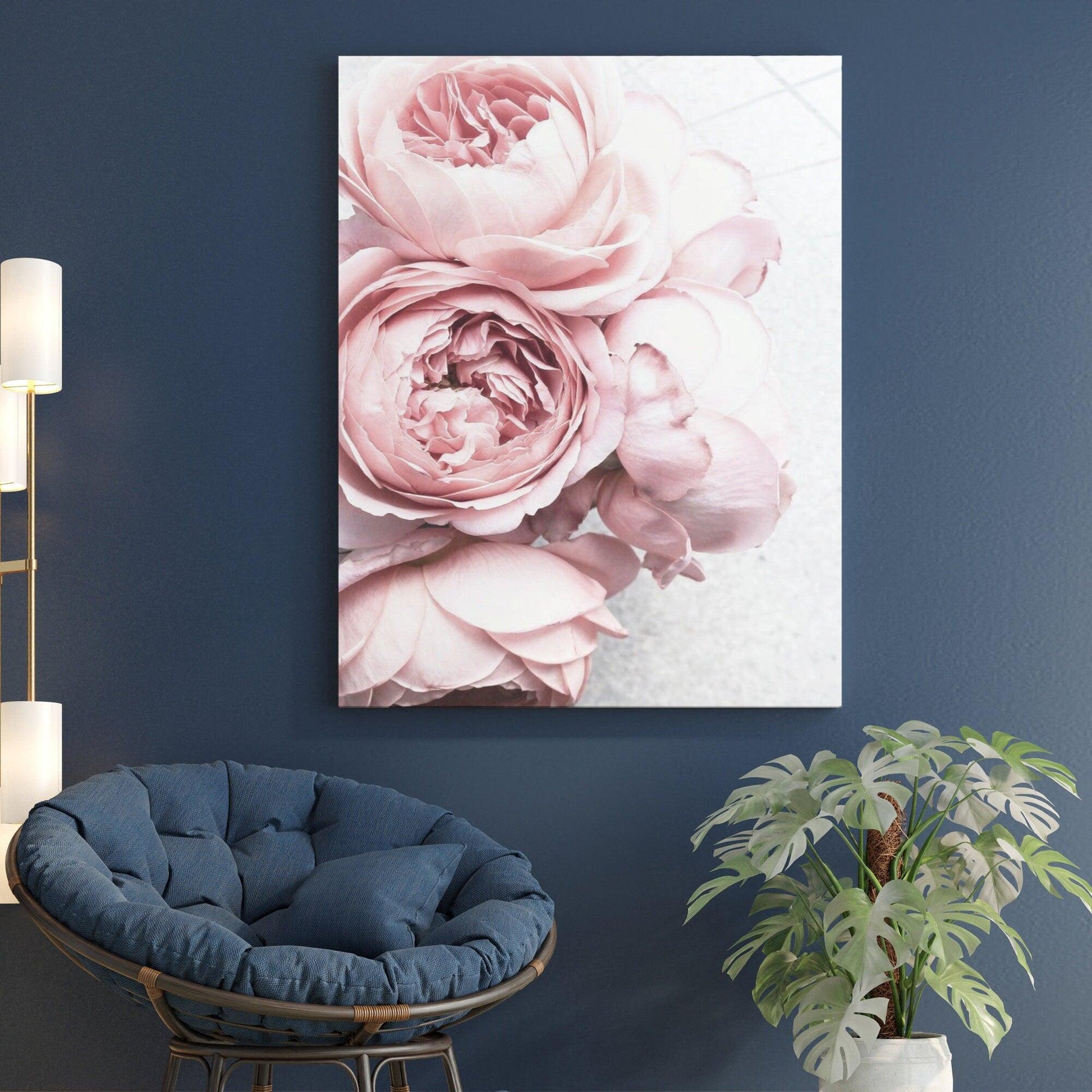 Pink flowers glass Wall art Canvas | Flower wall art & Floral wall art canvas, Floral canvas wall art, relaxing wall art, flower glass art