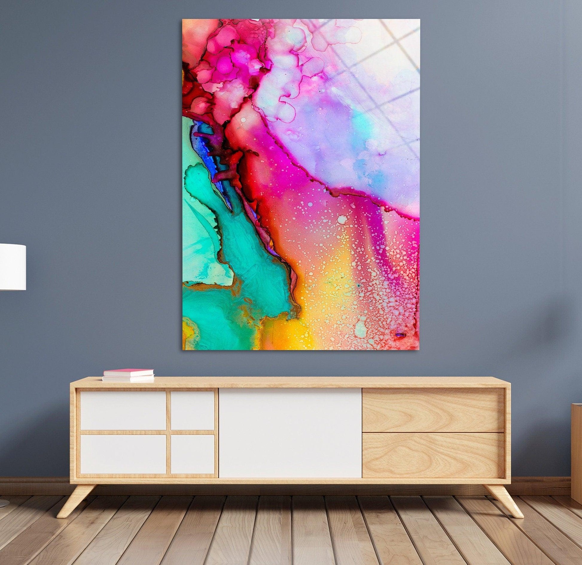 pink marble glass painting wall art| framed wall art, marble room decor, pink wall art, marble glass wall art, Modern Extra Large Wall Decor - TrendiArt