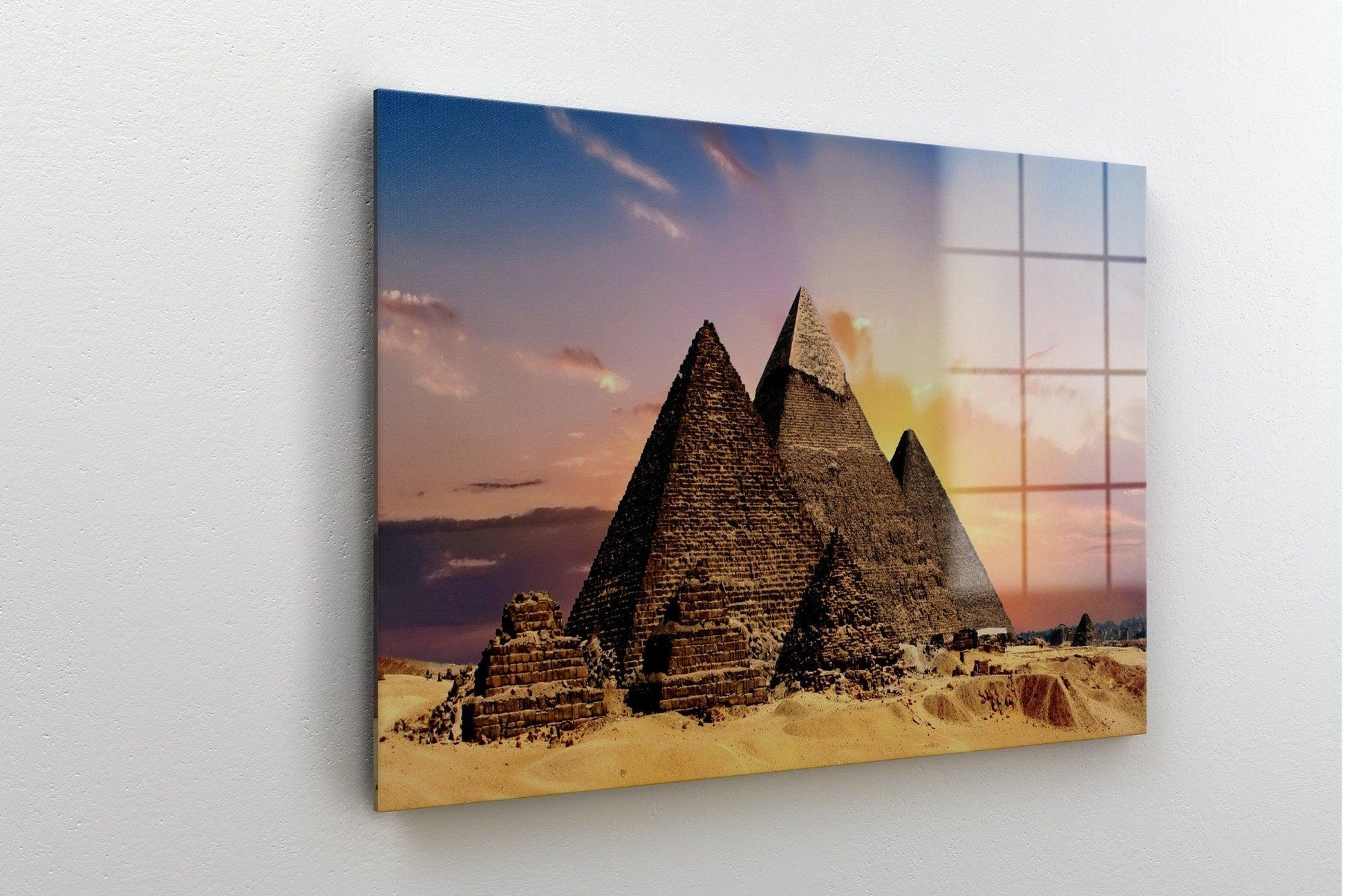 Pyramids Egypt Canvas Art| Pyramids Egypt glass Wall Art, Pyramids Egypt Canvas Prints, Pyramids Egypt Wall Decor, Pyramids Egypt Photo - TrendiArt