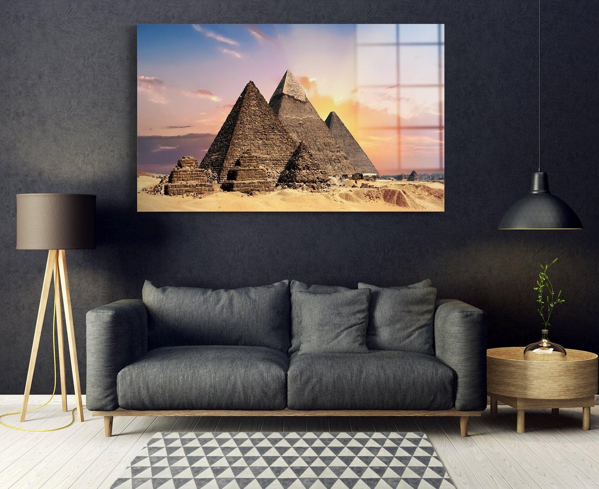 Pyramids Egypt Canvas Art| Pyramids Egypt glass Wall Art, Pyramids Egypt Canvas Prints, Pyramids Egypt Wall Decor, Pyramids Egypt Photo - TrendiArt