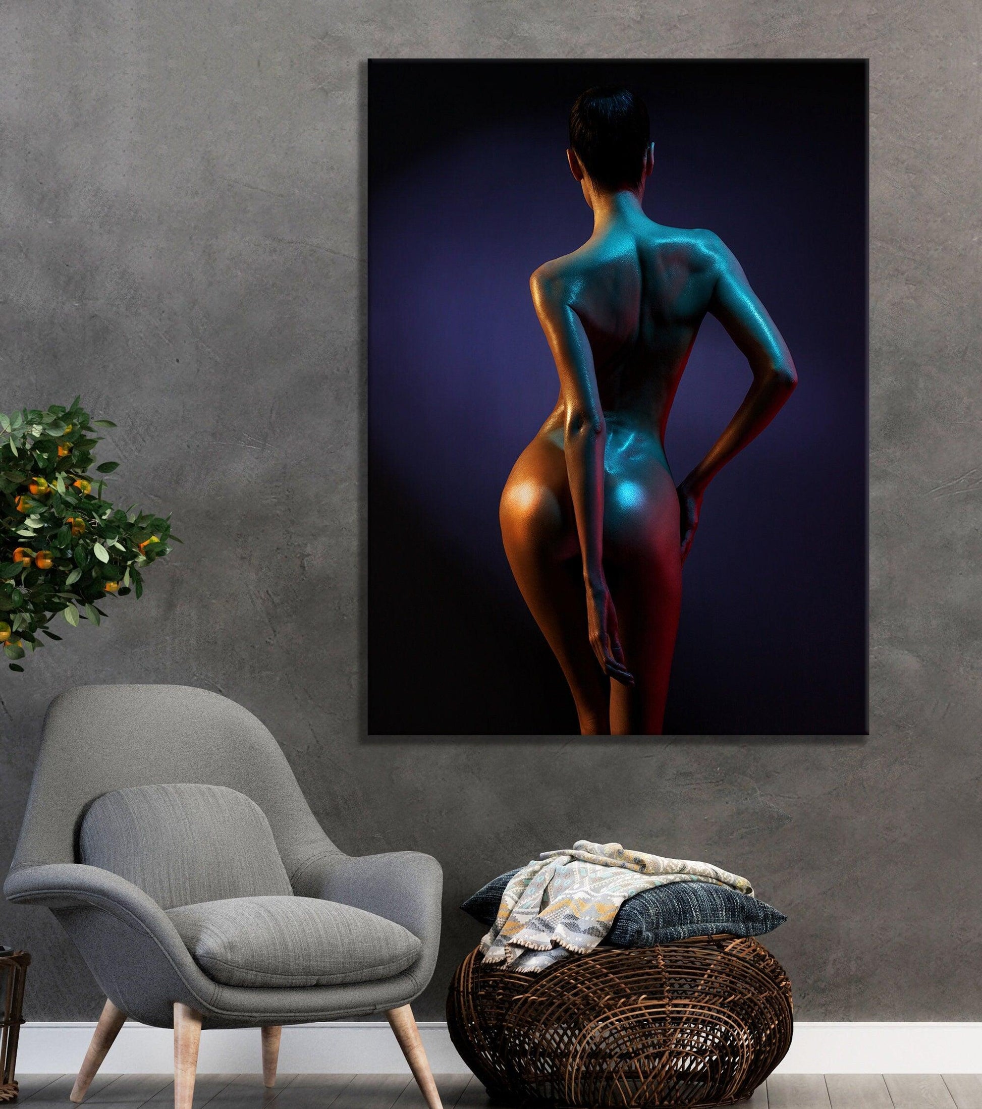 Sensual Body Art | CANVAS print, Sensual Bedroom canvas Wall art, Bedroom Abstract Art, Sexy Bedroom canvas decor, woman Canvas printing