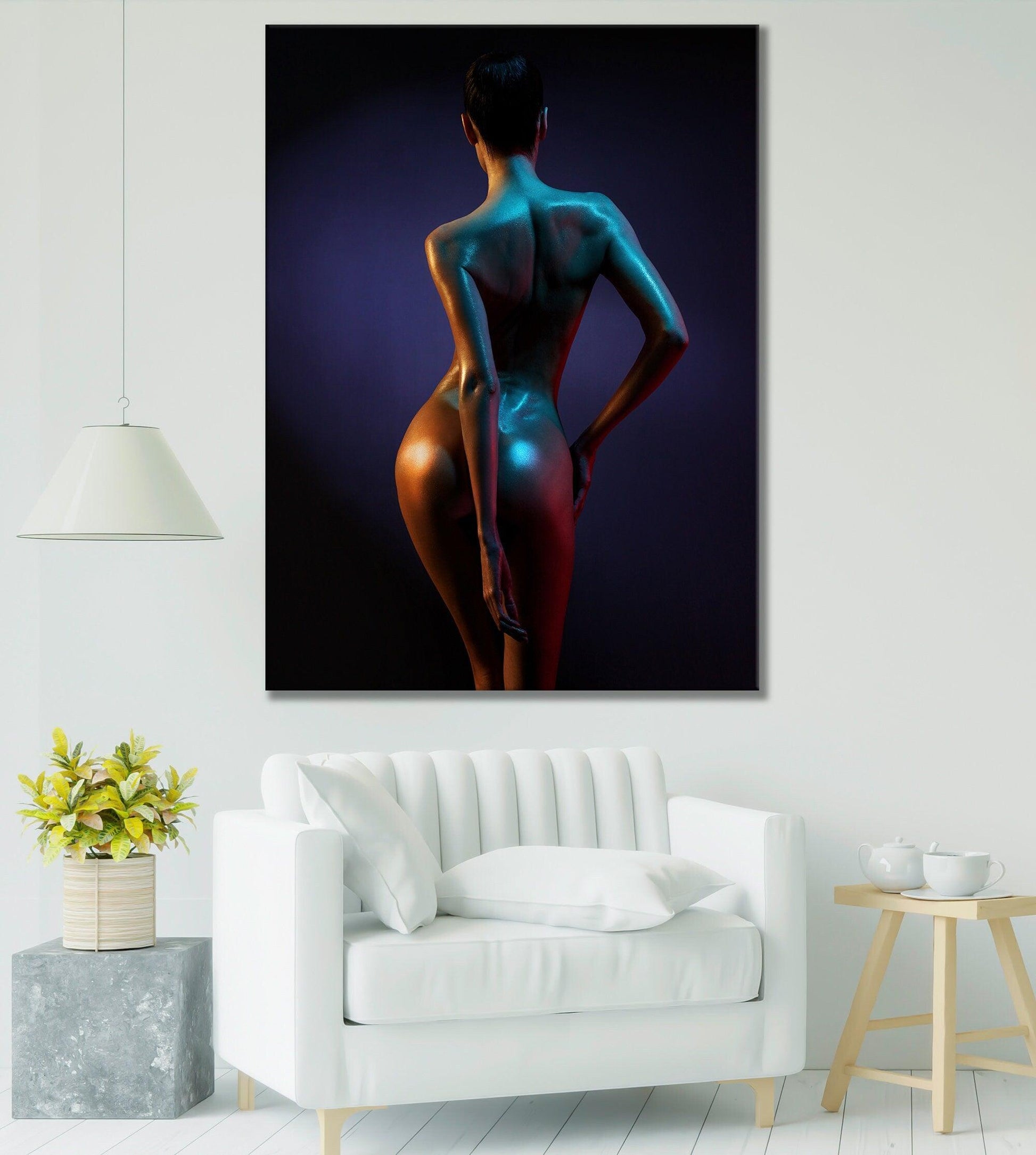Sensual Body Art | CANVAS print, Sensual Bedroom canvas Wall art, Bedroom Abstract Art, Sexy Bedroom canvas decor, woman Canvas printing