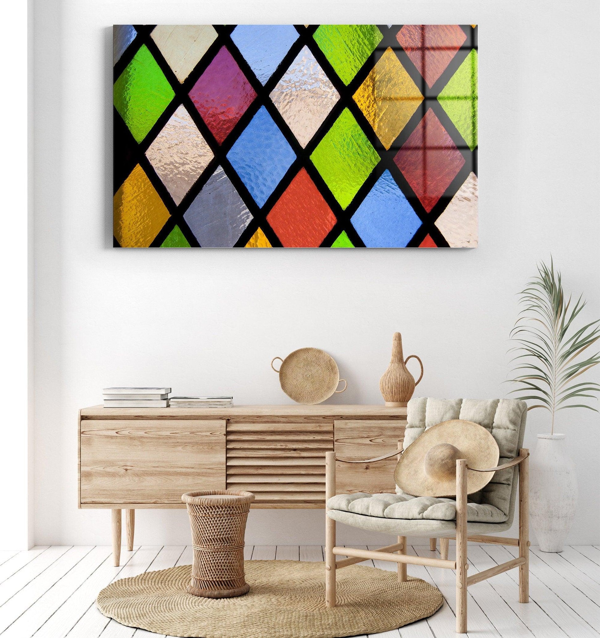 Stained Glass Wall Art | Home Decoration, House Warming Gift, Wall Hangings, Glass Printing, Tempered Glass Wall Art, Large Wall Decor - TrendiArt