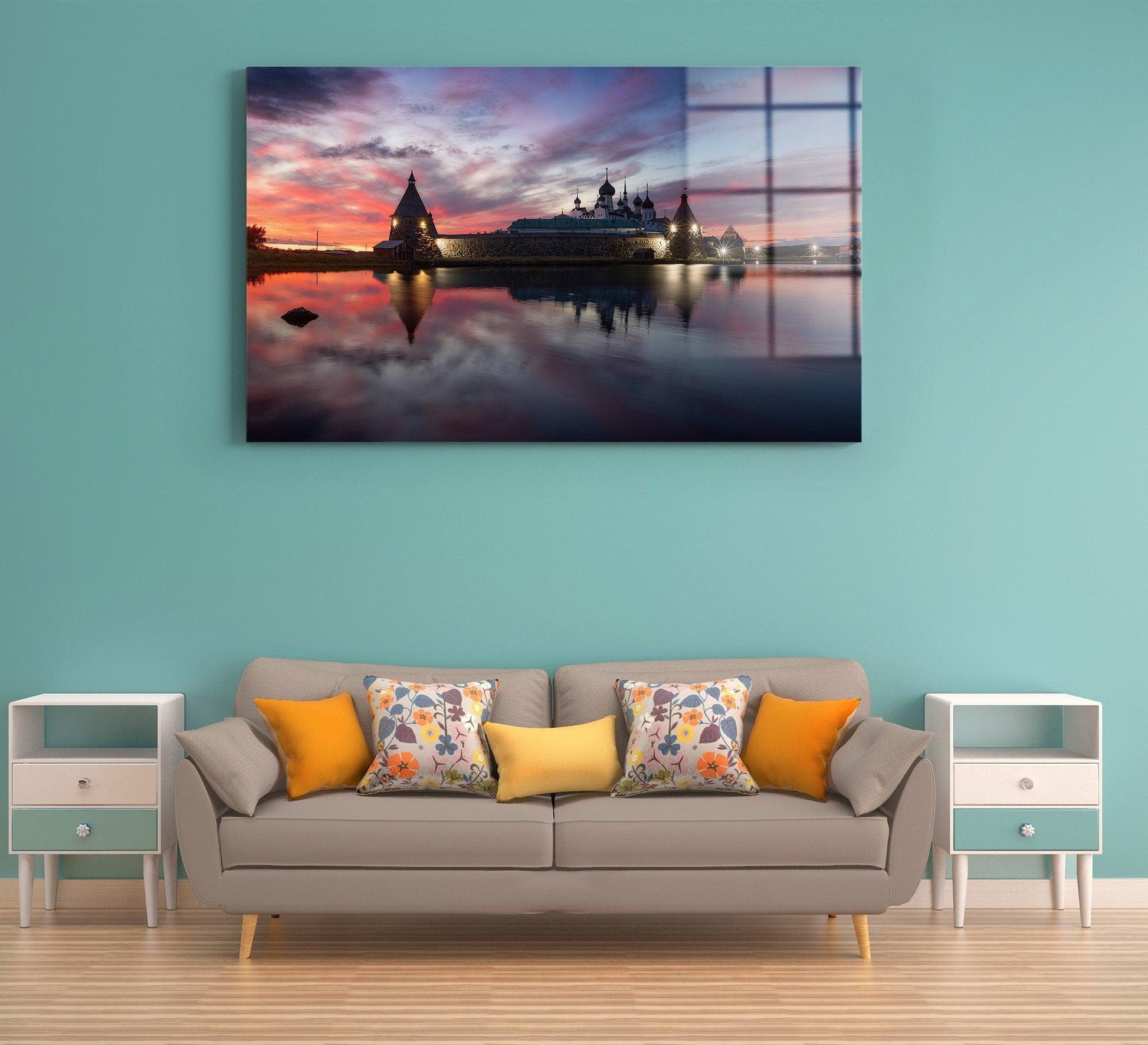 Sunset At the Beach Wall Art, Nature Landscape Print, Sunset Photography, Art On Wall Canvas, Wall Art Living Room Ocean, East Coast Art - TrendiArt