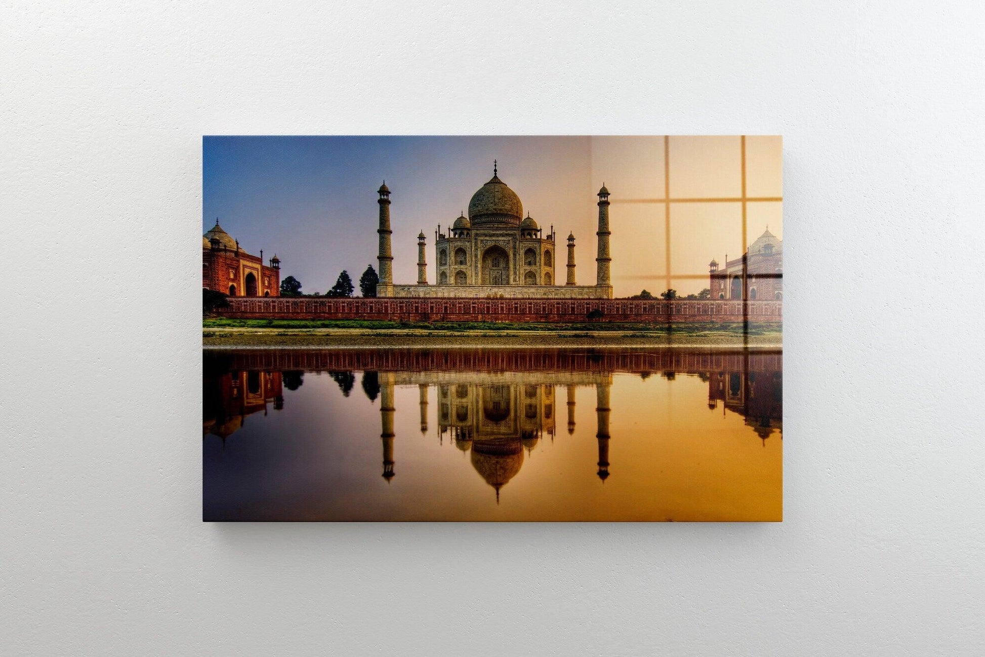 Taj Mahal India glass wall Art | Tajmahal Canvas Wall Art, Taj Mahal glass Wall Art, Taj Mahal Prints, Taj Mahal Painting, tajmahal wall art
