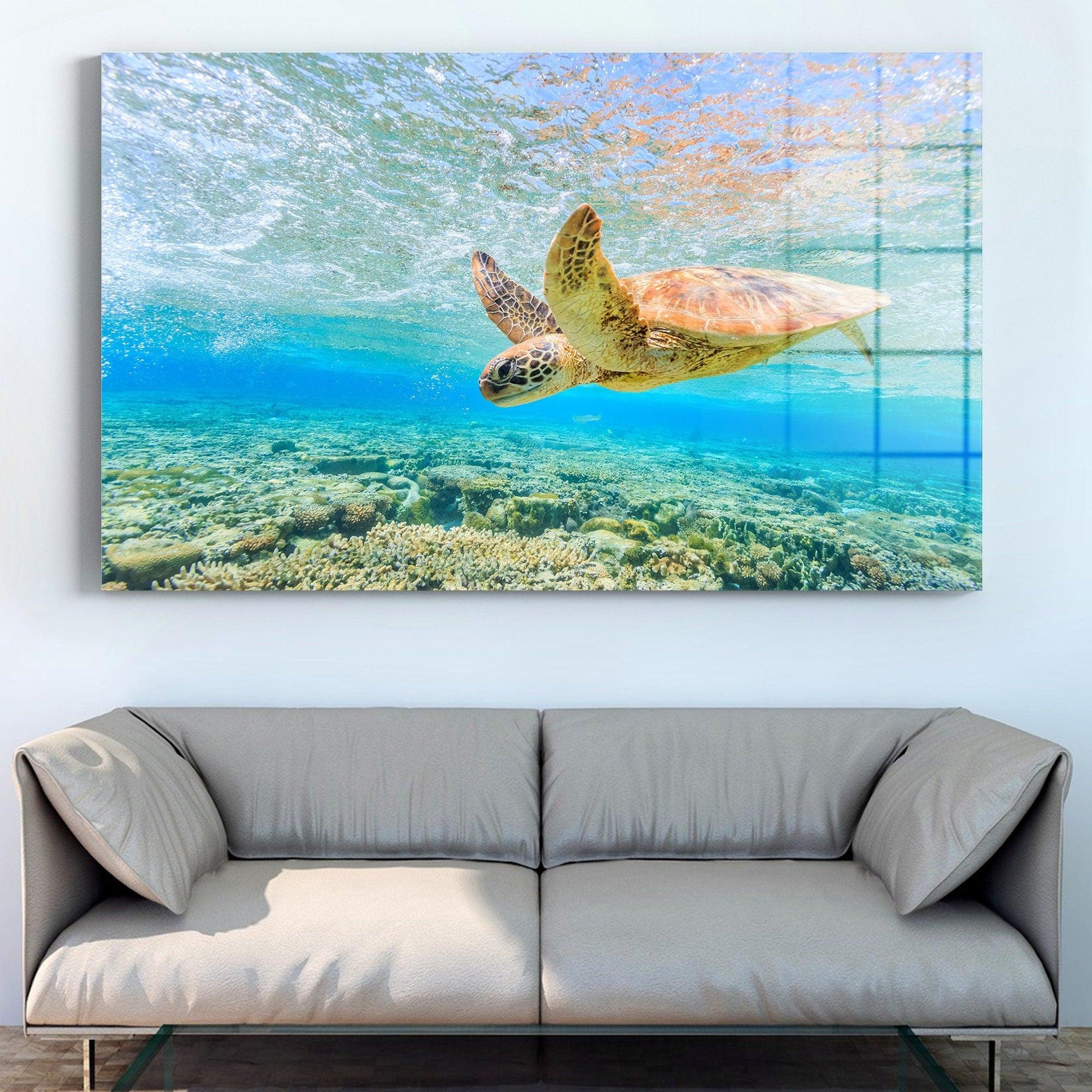 Turtle print Turtle home decor Turtle pictures Sea photo Nautical print Coastal wall art Ocean art Ocean print Ocean wall art Canvas art