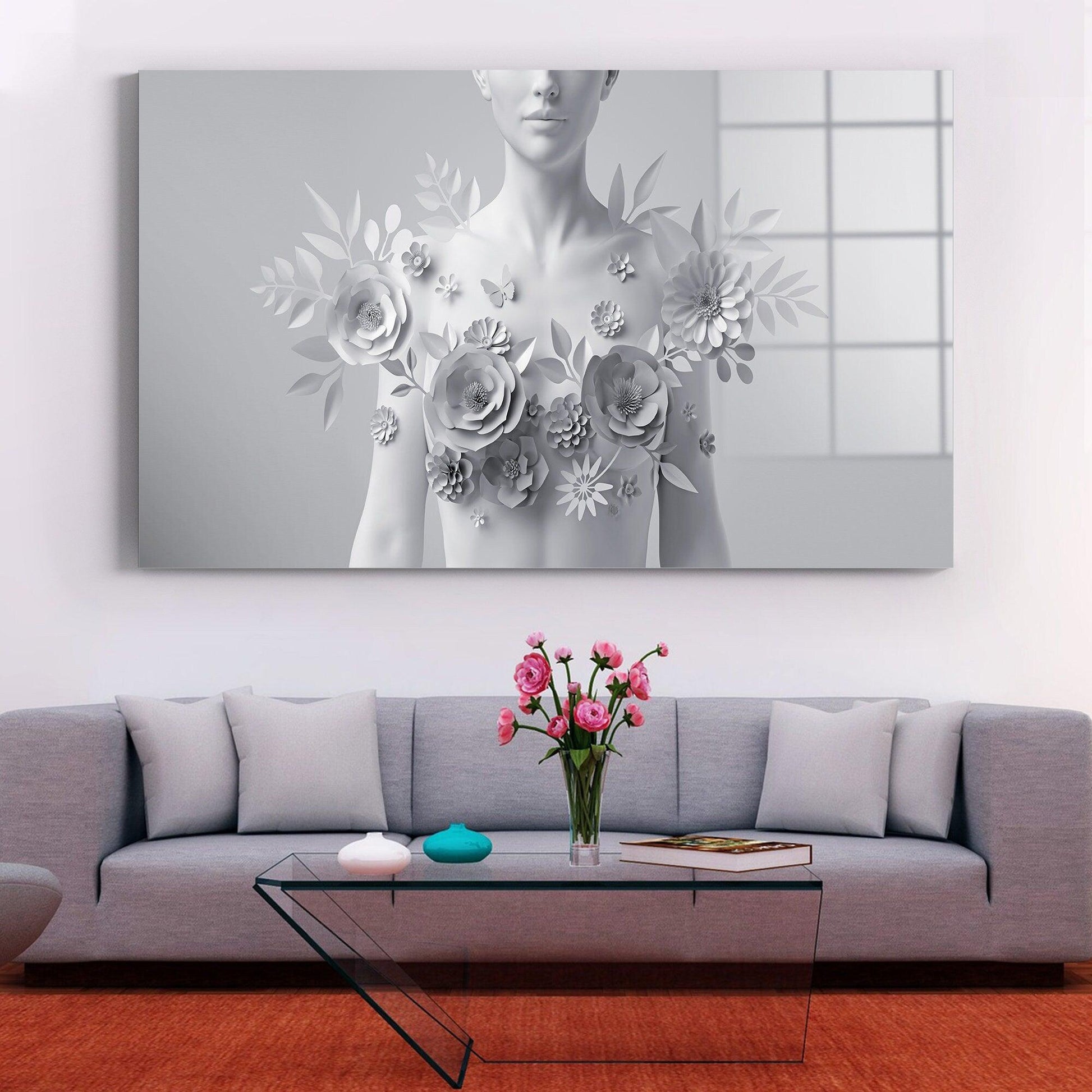 Woman Silhouette glass wall art| Woman Silhouette Wall Art, Wedding Fashion Wall Art, Modern Sculpture Wall Art, Sculpture Print Art